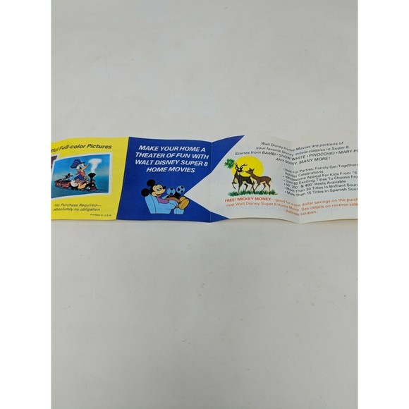 Super 8mm Film Walt Disney Mickey Mouse Money Promotional Insert Promo VTG 60s - Picture 8 of 11